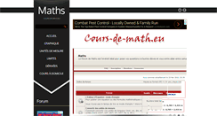 Desktop Screenshot of cours-de-math.eu