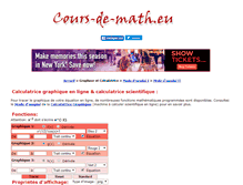 Tablet Screenshot of grapheur.cours-de-math.eu