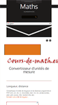 Mobile Screenshot of conversion-unite.cours-de-math.eu
