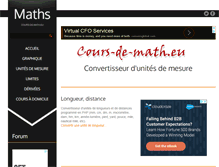 Tablet Screenshot of conversion-unite.cours-de-math.eu