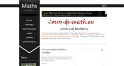 Desktop Screenshot of limite.cours-de-math.eu