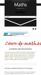 Mobile Screenshot of limite.cours-de-math.eu